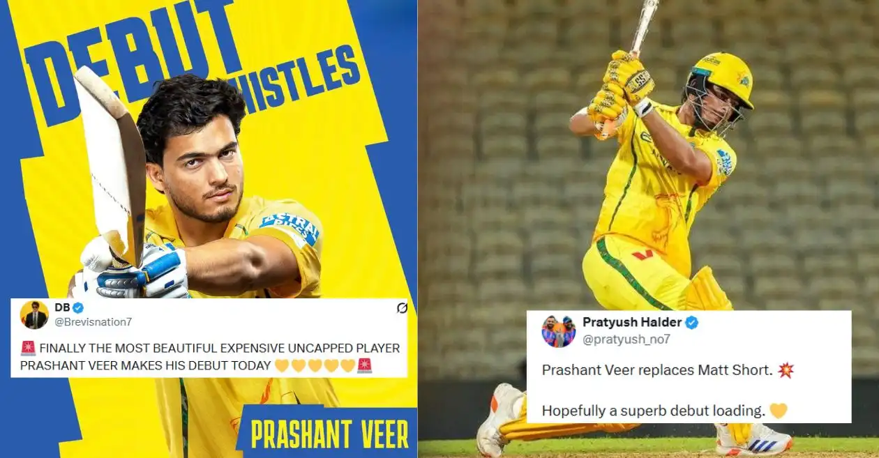 Los fanáticos expresan alegría cuando Prashant Veer debuta con el CSK en el choque de IPL 2026 contra PBKS