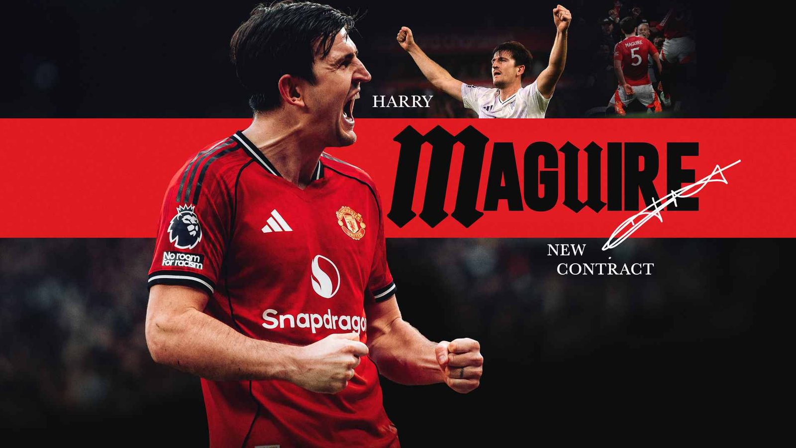 Harry Maguire firma un nuevo contrato con el Manchester United
