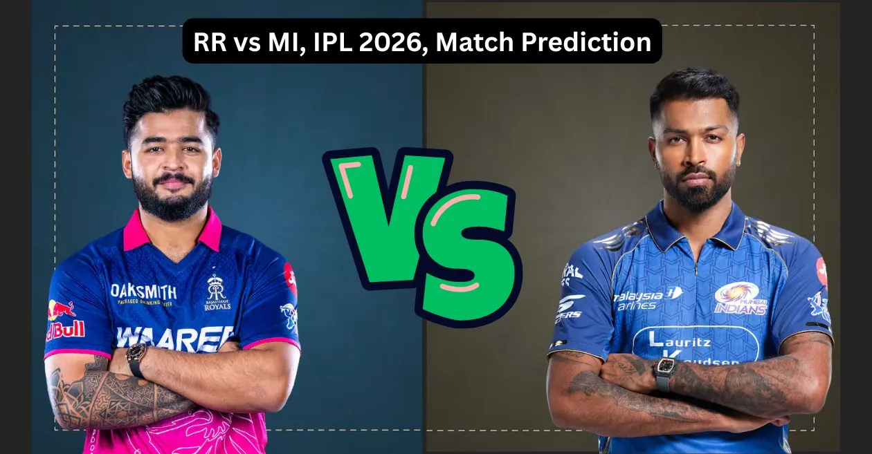 RR vs MI, IPL 2026, Predicción del partido: ¿Quién ganará el partido de hoy entre Rajasthan Royals y Mumbai Indians?
