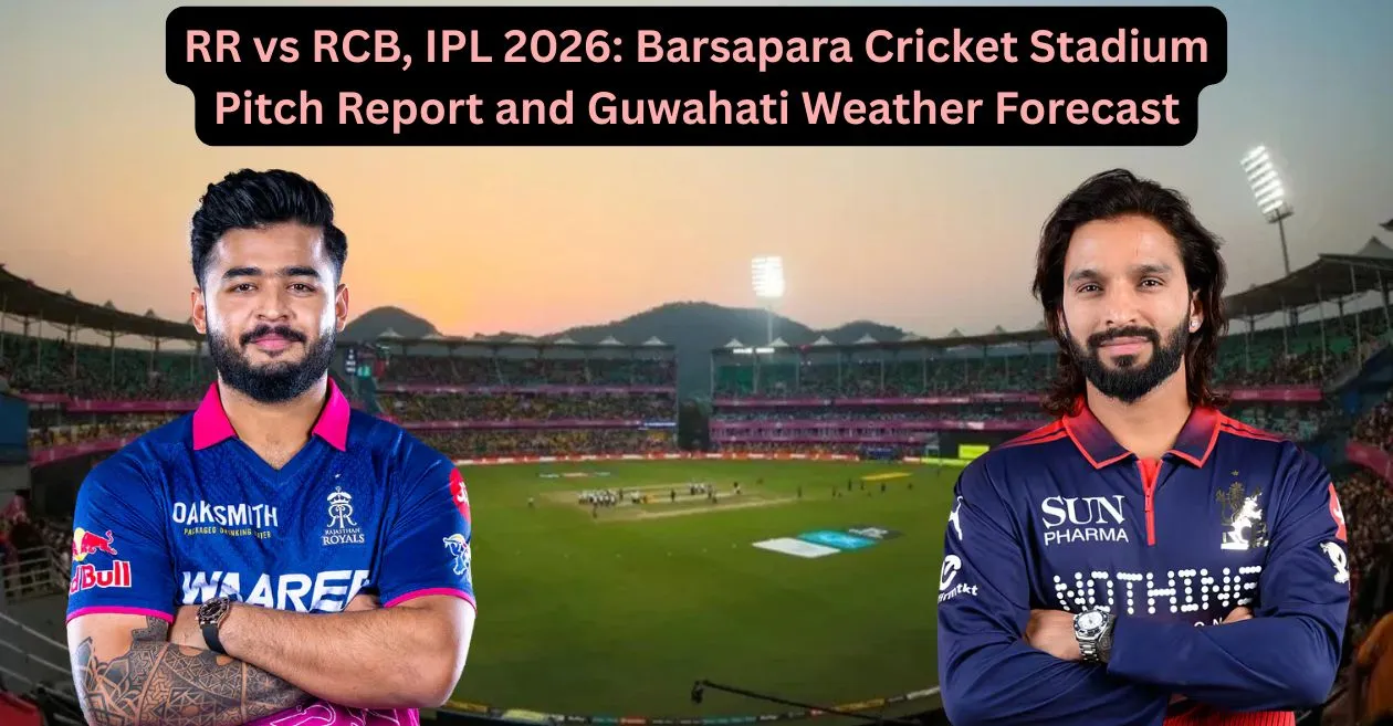 RR vs RCB, IPL 2026: Informe de campo del estadio de críquet de Barsapara y pronóstico del tiempo de Guwahati