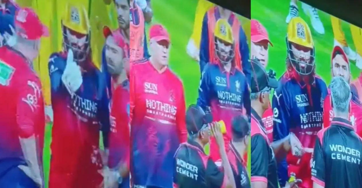 IPL 2026 (MIRAR): Rajat Patidar pierde la calma como árbitro después de un momento extraño durante el tiempo muerto estratégico en el partido RCB vs CSK