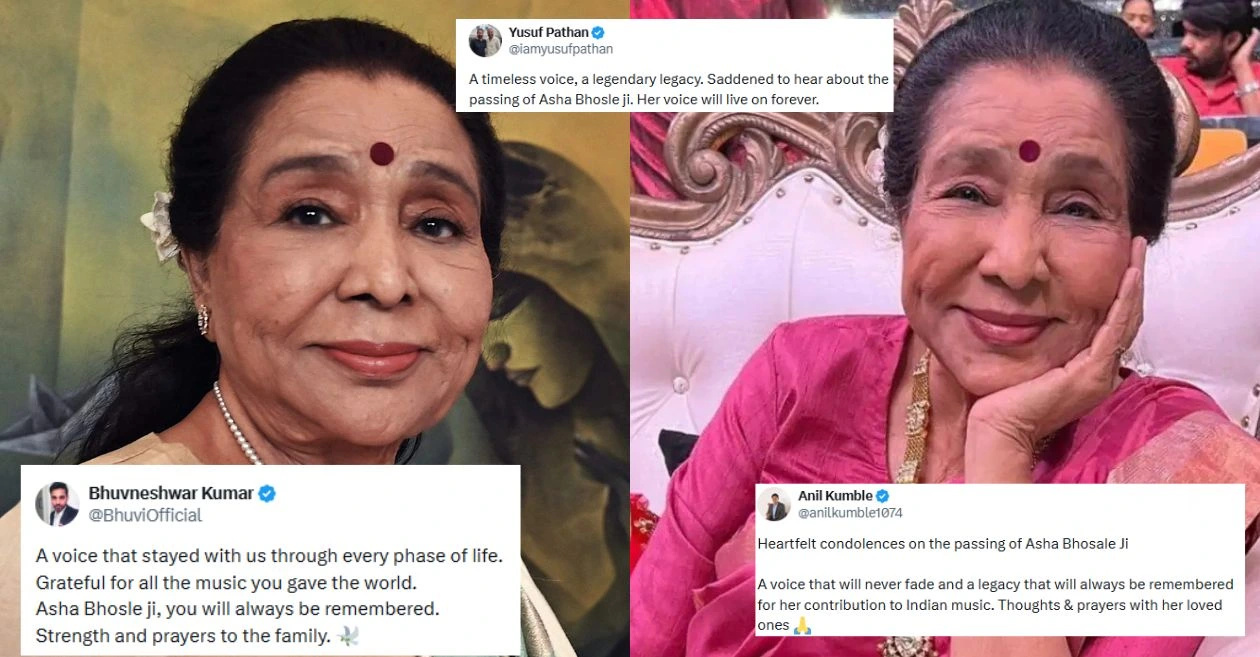 De Anil Kumble a Bhuvneshwar Kumar: los tributos llegan mientras la fraternidad de cricket se une a la nación en luto por el fallecimiento de Asha Bhosle