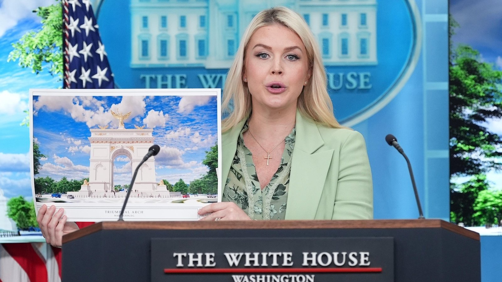 El plan de Trump para construir el arco del triunfo se escucha ante una agencia federal clave